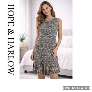 Hope & Harrow lightweight slip on dress